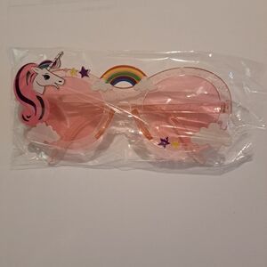 Unicorn Pink Sunglasses Rainbow Clouds Stars